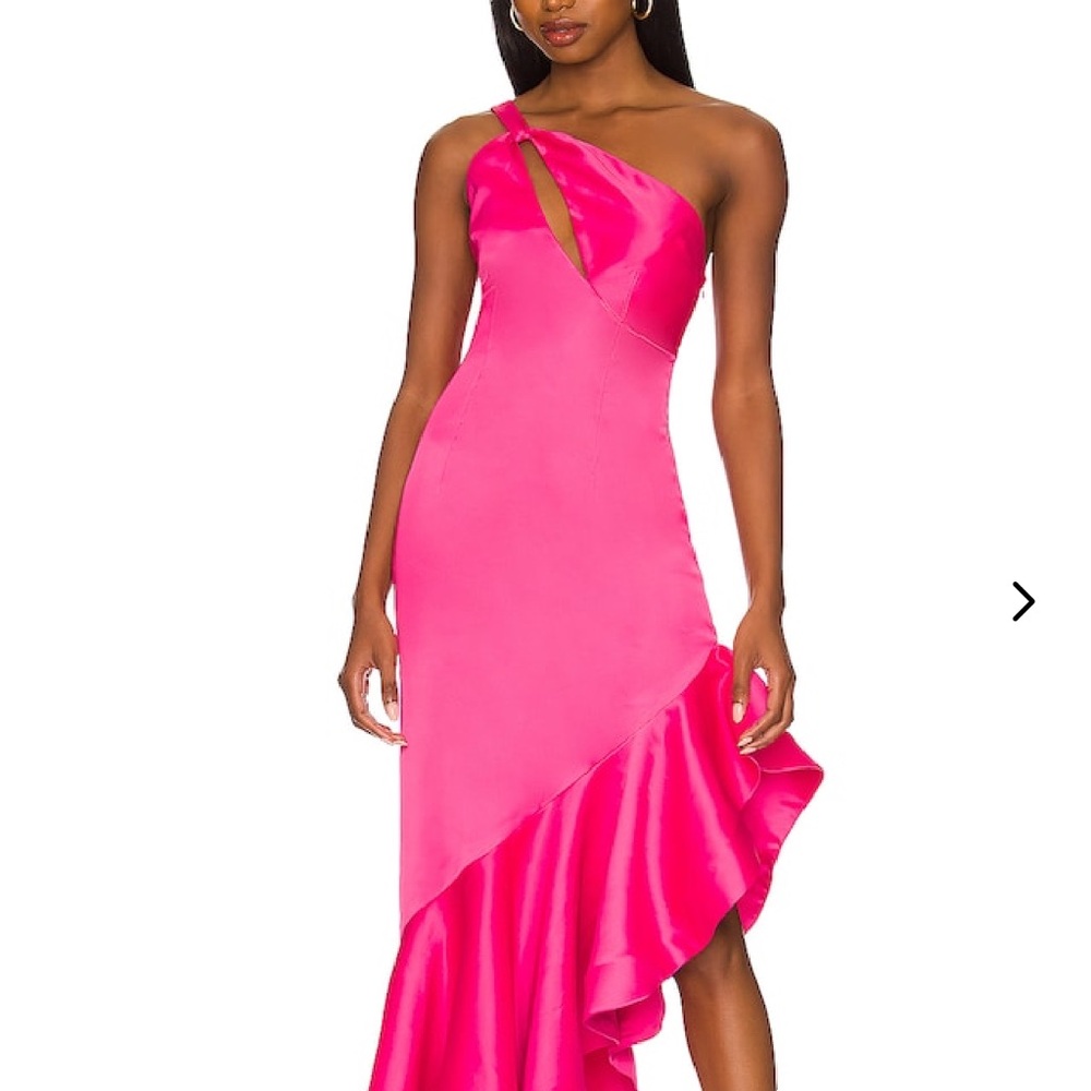 Lovers + Friends Heidi Gown Berry Pink